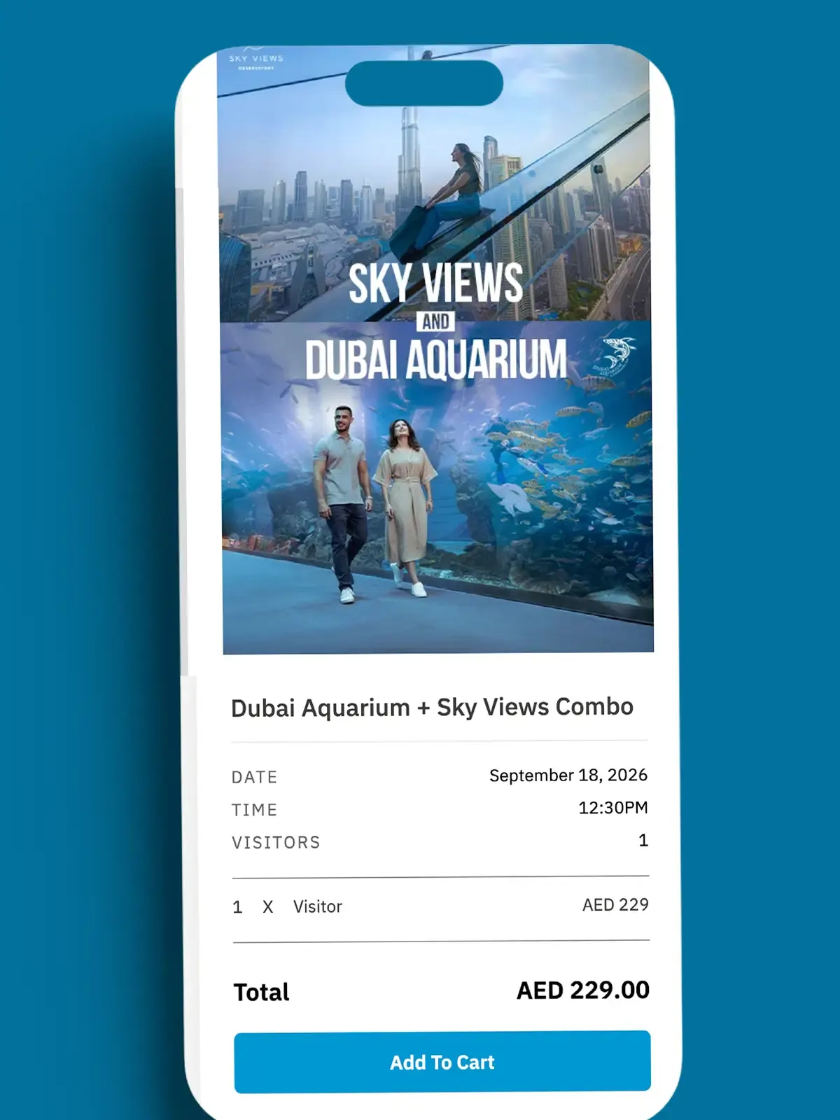 Ticket booking screens