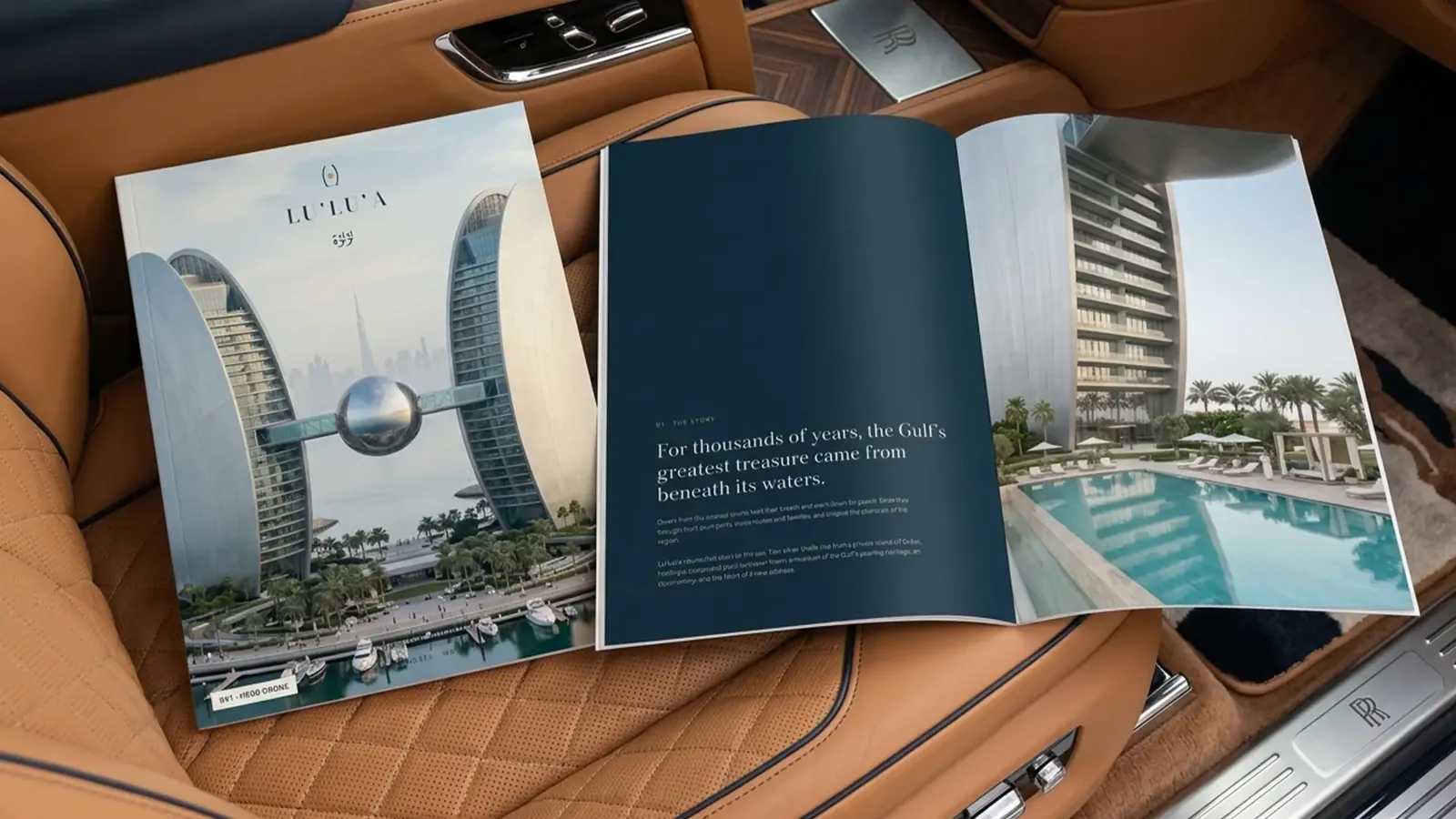 The printed brochure: cover and opening spread