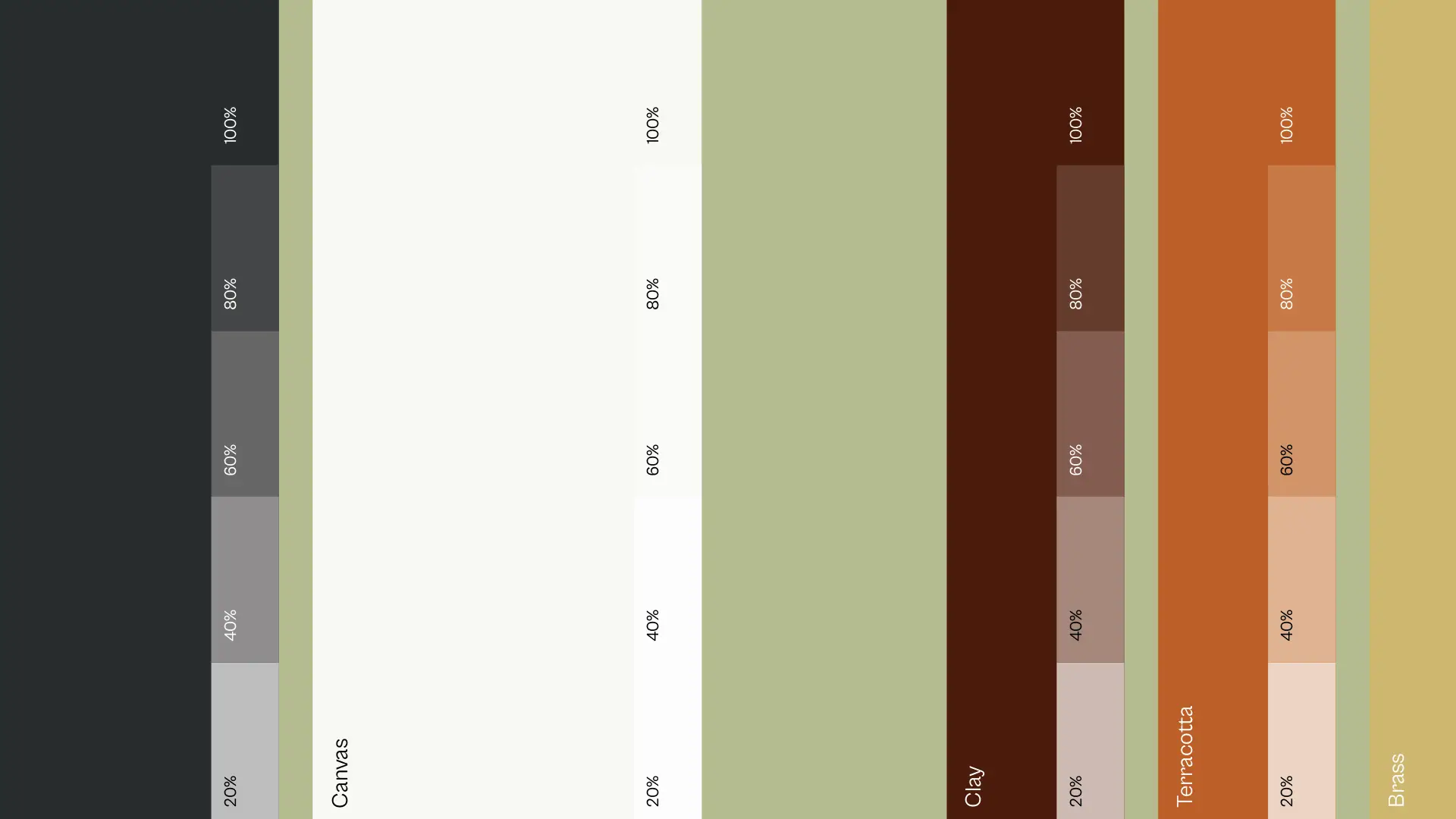 The colour palette