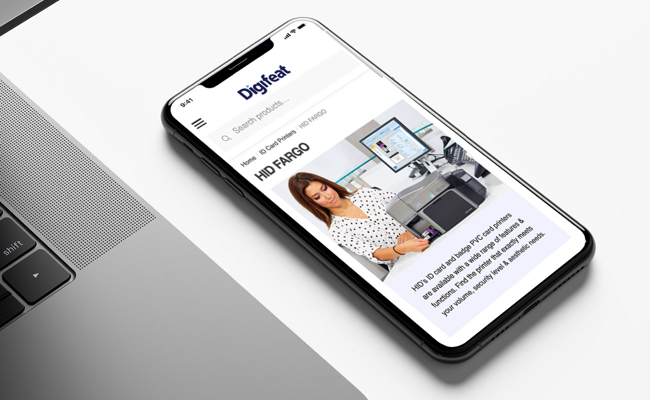 Digifeat website on mobile